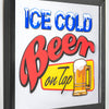 Ice Cold Beer On Tap Printed Accent Mirror (13.5" x 15.5")